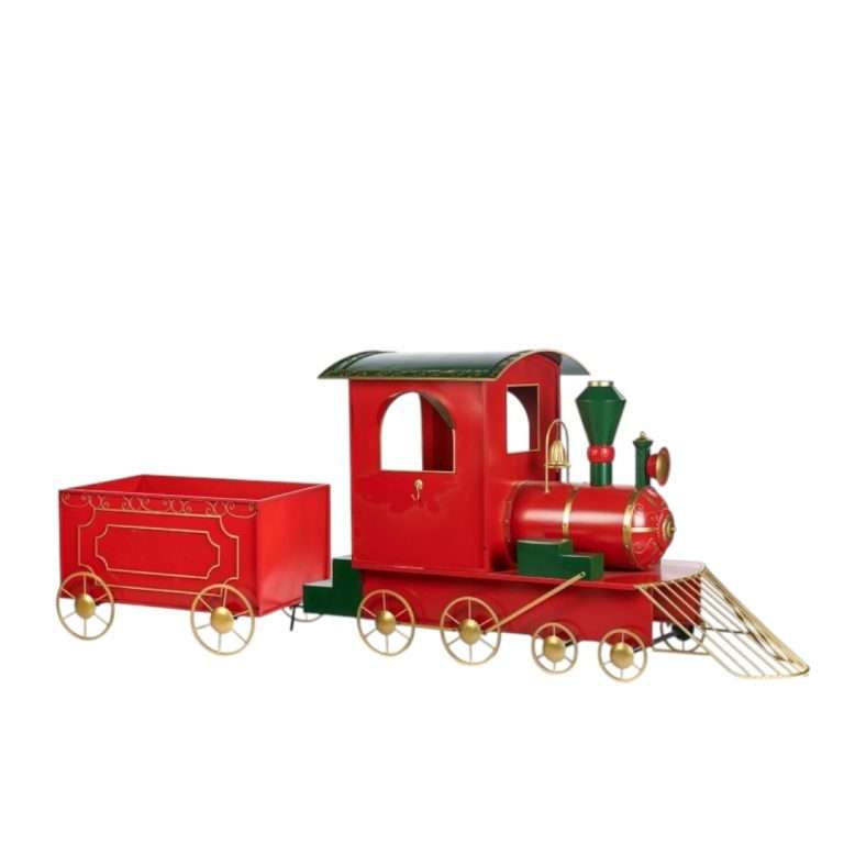 "Locomotiva Con Vagone Maxi per Allestimento" L359H130P100 CM