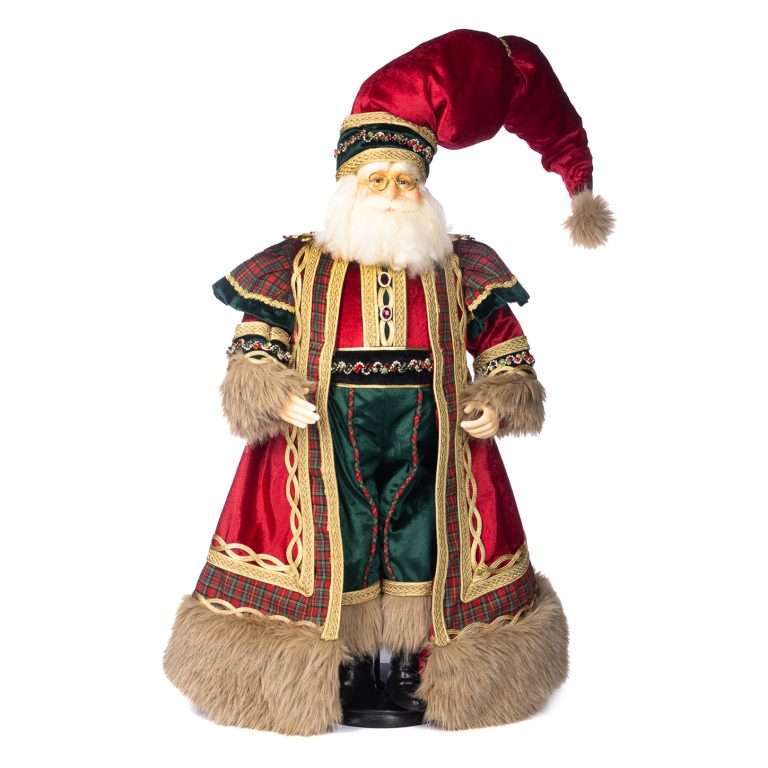 " Babbo Natale Tartan Goodwill" H76 CM