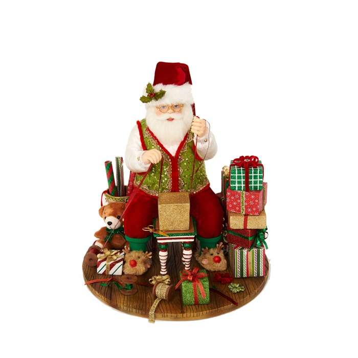 "Babbo Natale Falegname con Doni – Katherine’s Collection" H38D30