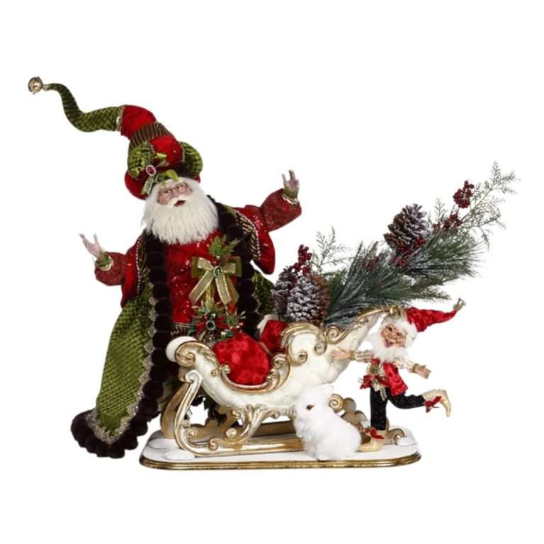 "Slitta Babbo Natale con Elfo " H67L52P42