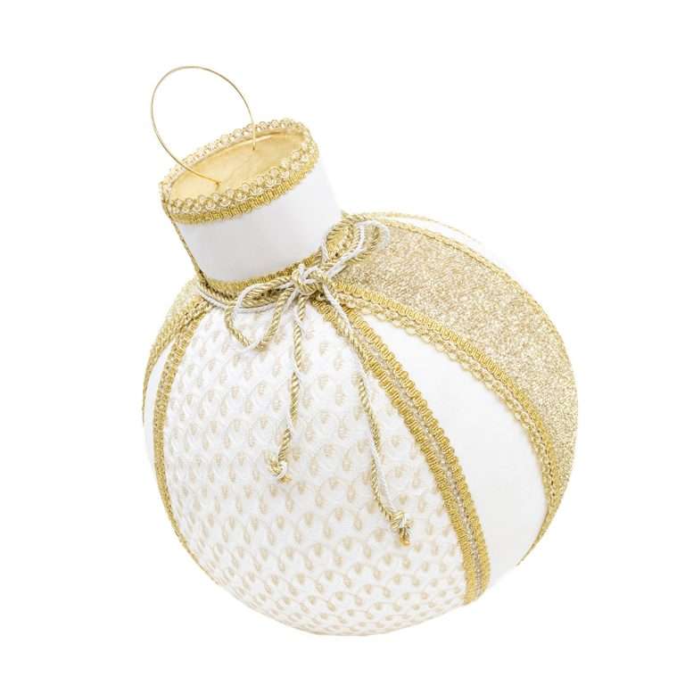 " Boule décorative Maxi Gold avec crochet pour poggio " D40H45 cm