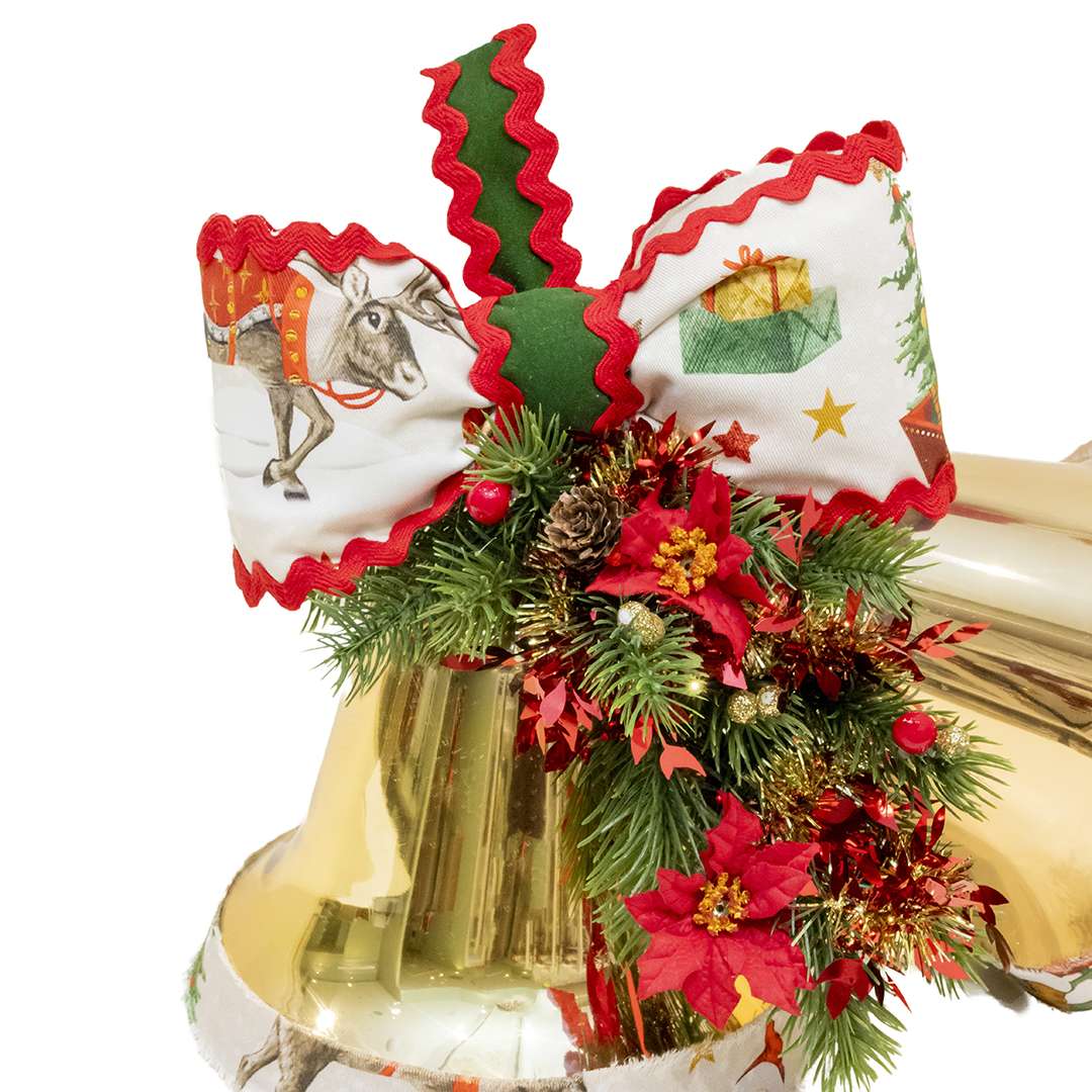 "Coppia Campane Oro Medie" H37L36 CM - immagine 2