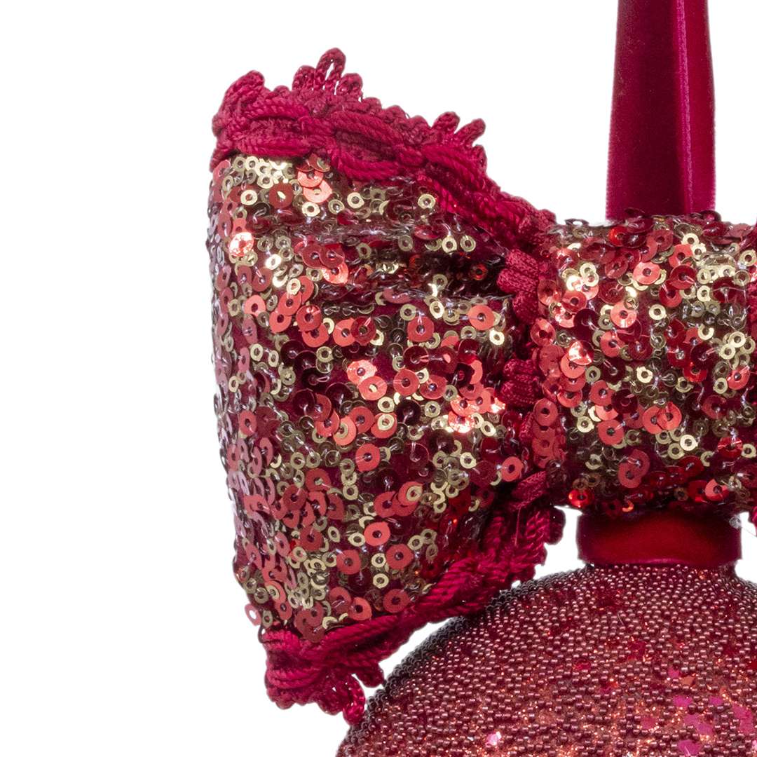 "Sfera Natalizia Glitter Gioiello" H22D12 CM - immagine 3