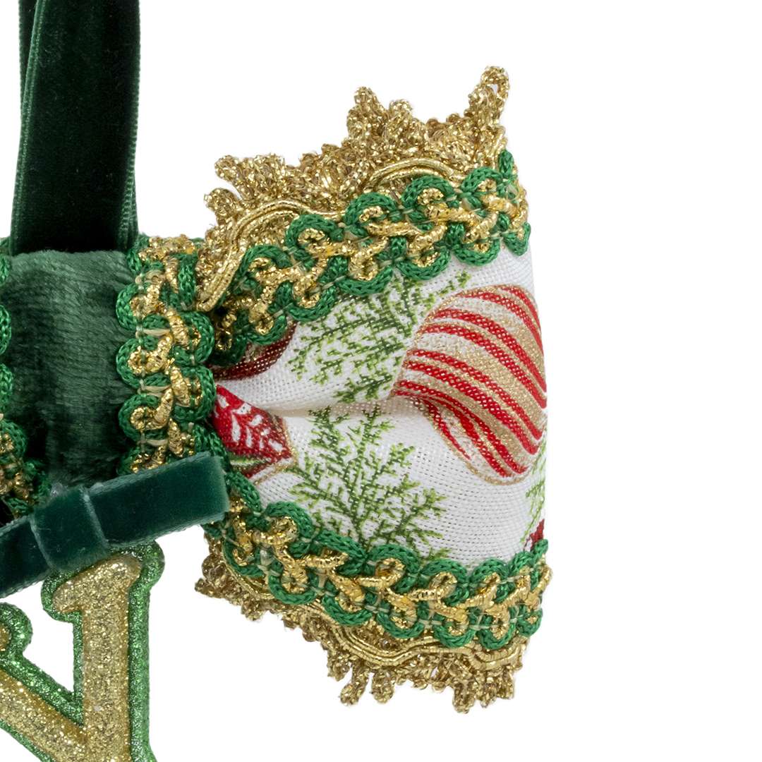 "Decorazione Albero con Fiocco JOY” H17X14 CM – Image 3