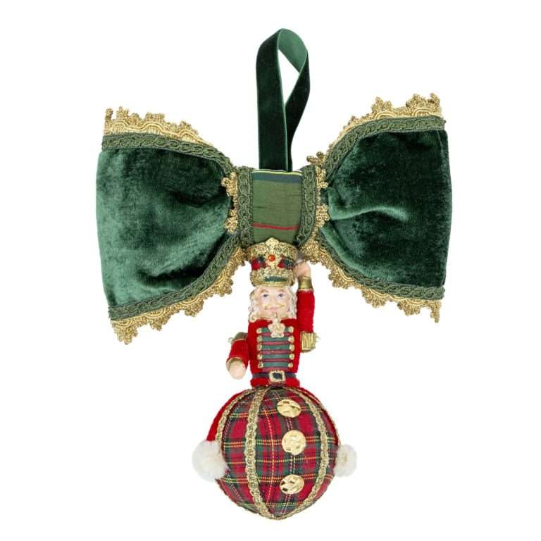 "Decorazione Soldato Tartan su Palla" H21X19