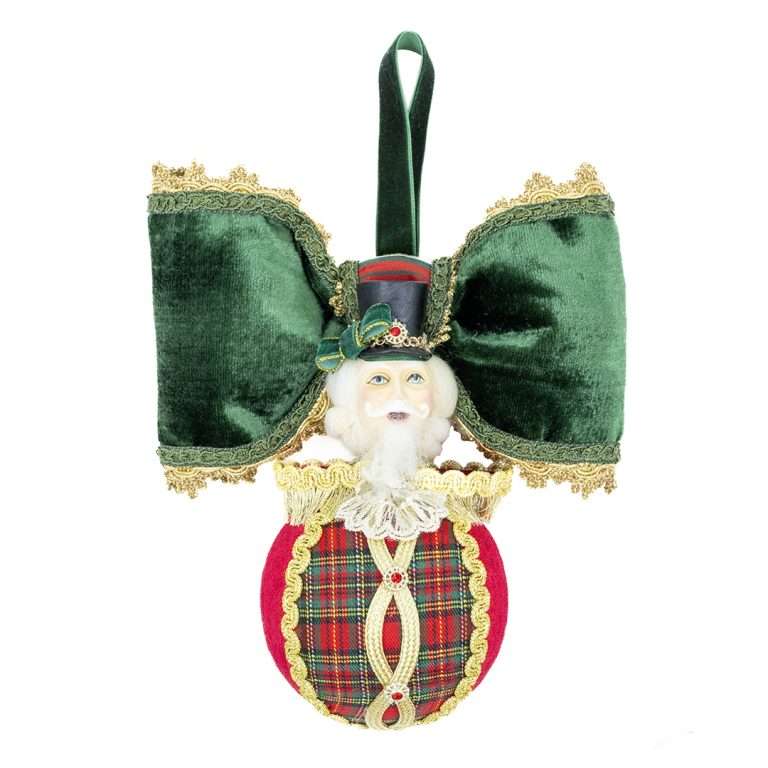 "Decorazione Palla Soldato Tartan" H21X19