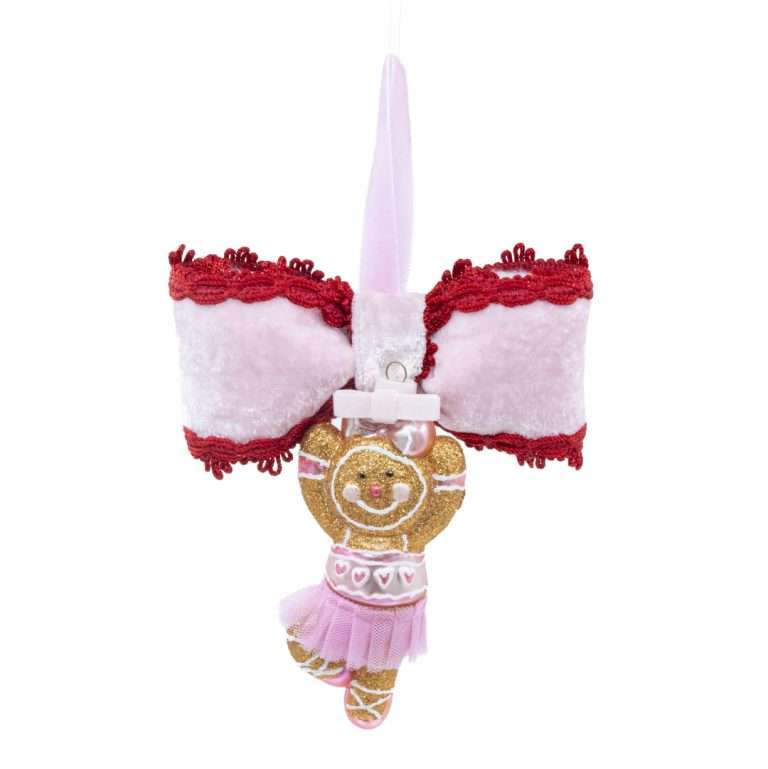 "Gingerbread Ballerina – Candy Rose" H15X15