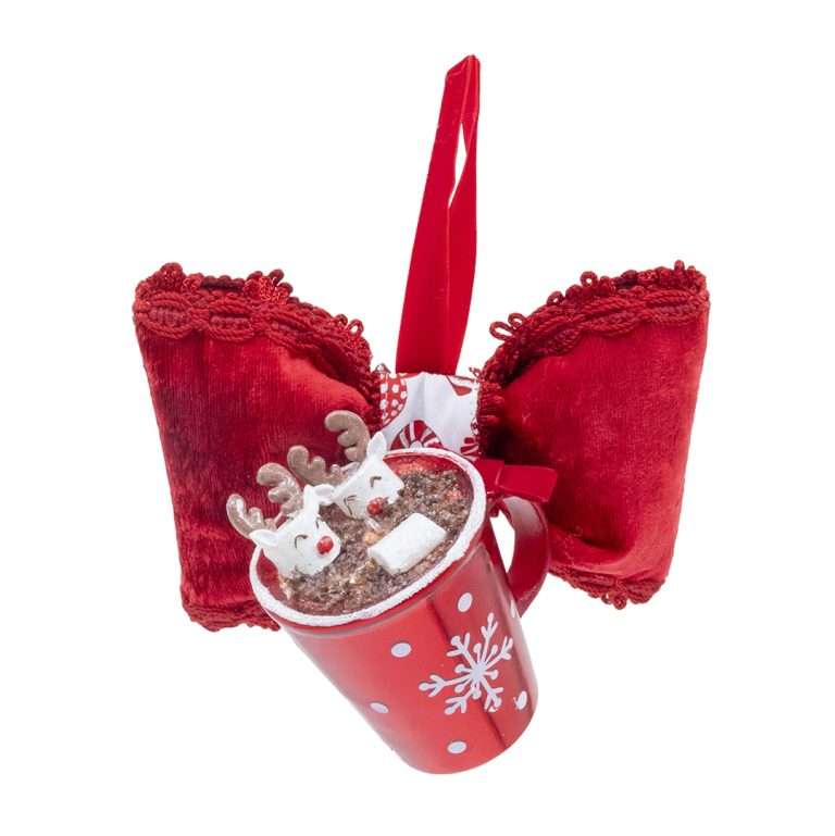 "Candy Rose Reindeer Mug" H16X15