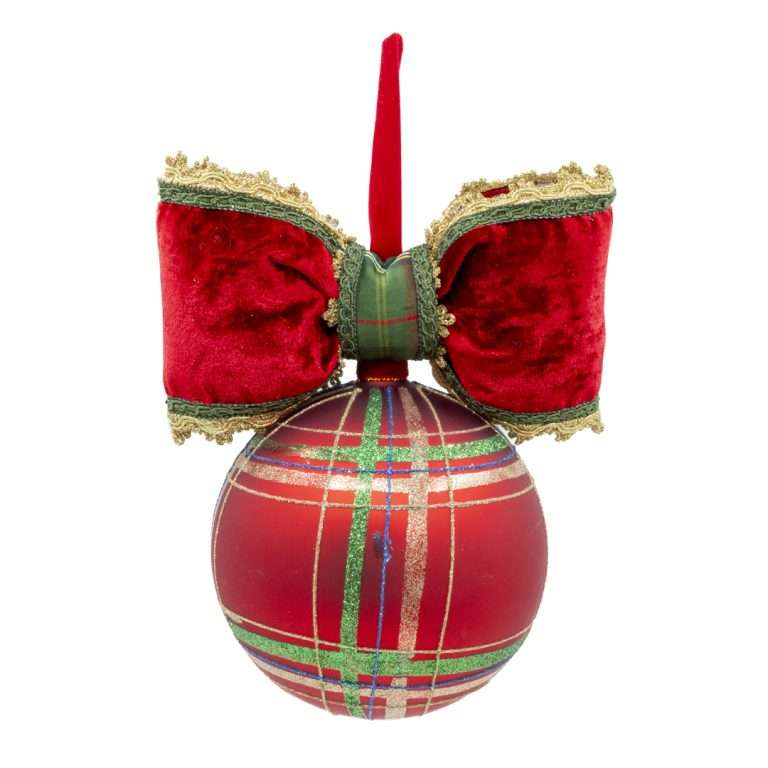 "Sfera Tonda Tartan"H24X20