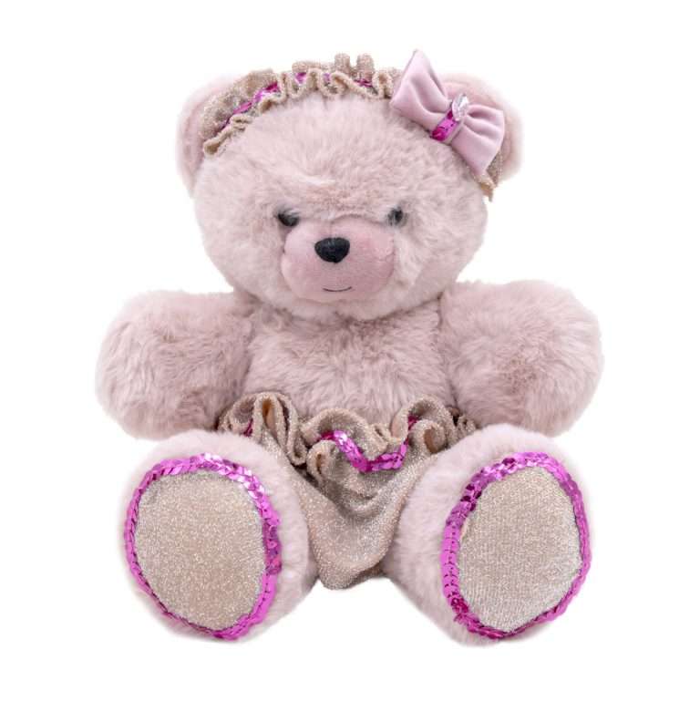 "Orsetto Baby Rosa Luxury"H25 CM