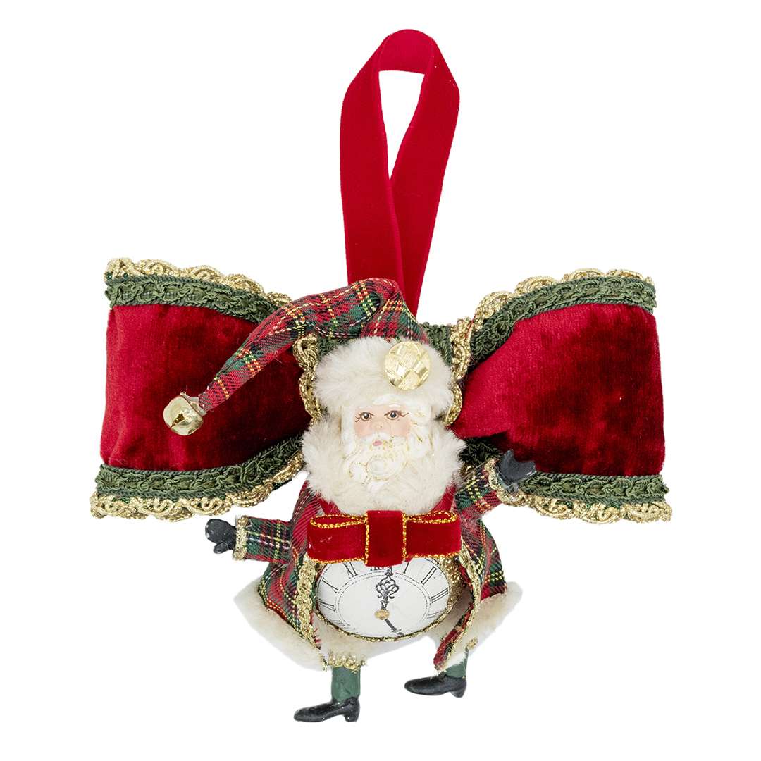 “Babbo Pendente Tartan” H14X15 CM