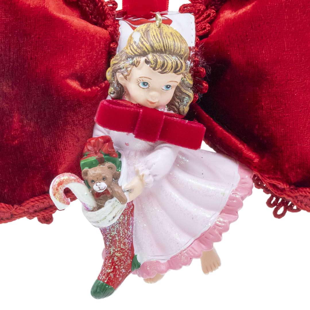 "Bimba Fiocco Rosa– Candy Rose" H18X17 - immagine 2