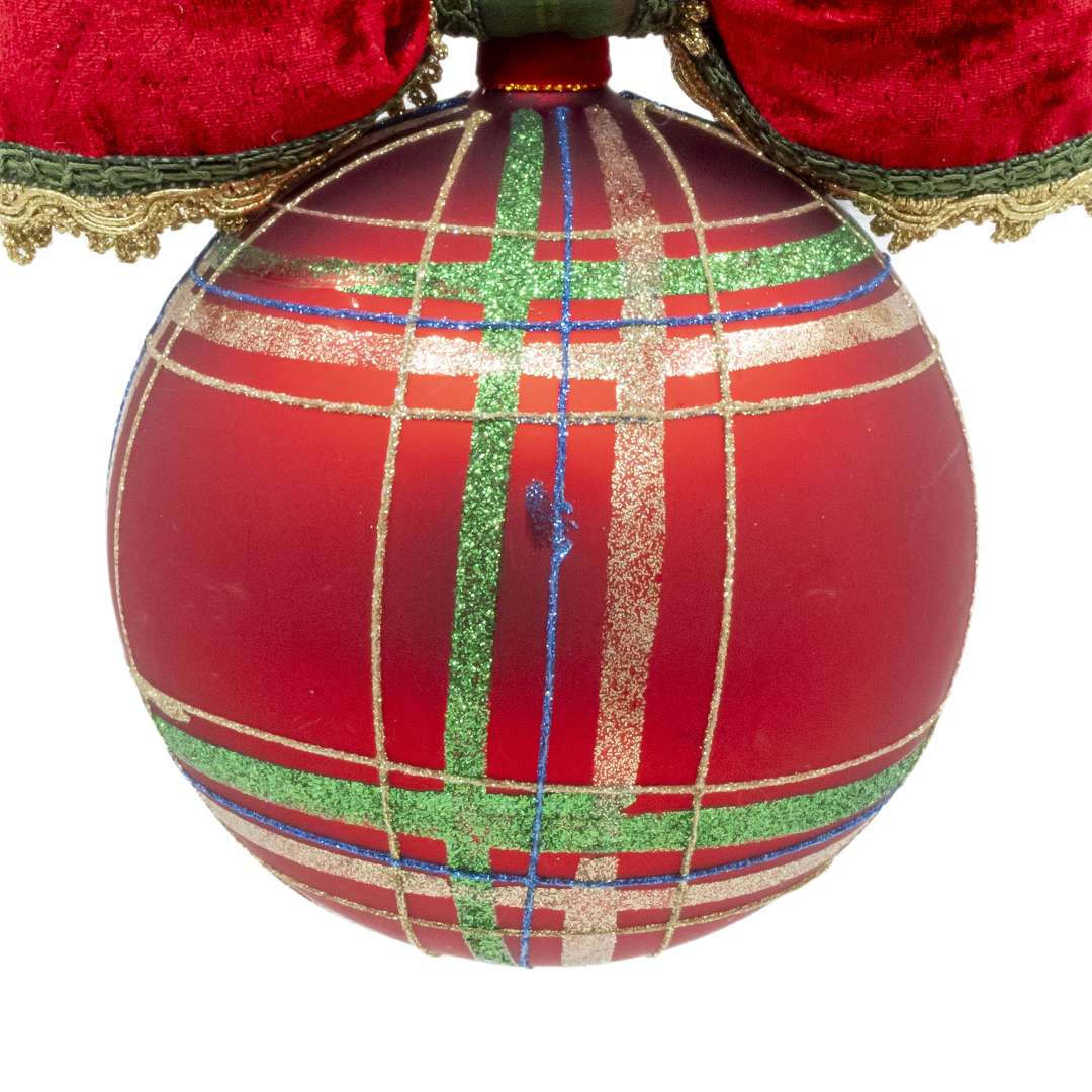 "Sfera Tonda Tartan"H24X20 - immagine 2
