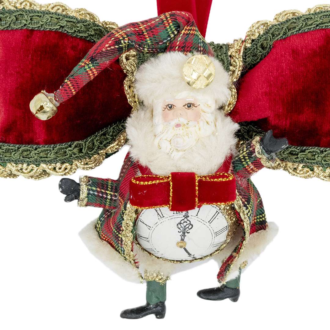 “Babbo Pendente Tartan” H14X15 CM - immagine 2