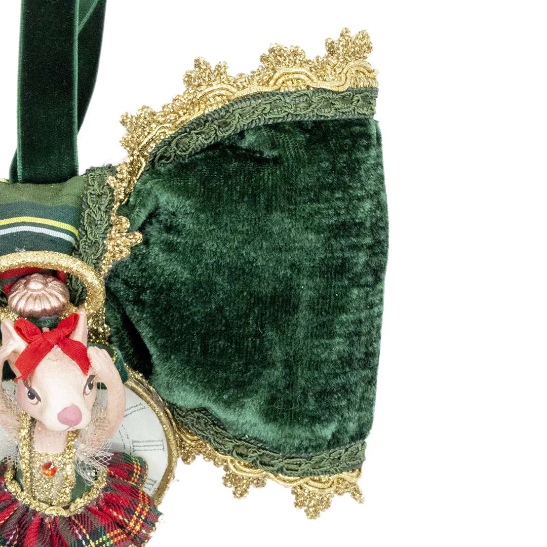 "Decorazione Topo Ballerina in Orologio"H21X19 – Image 3