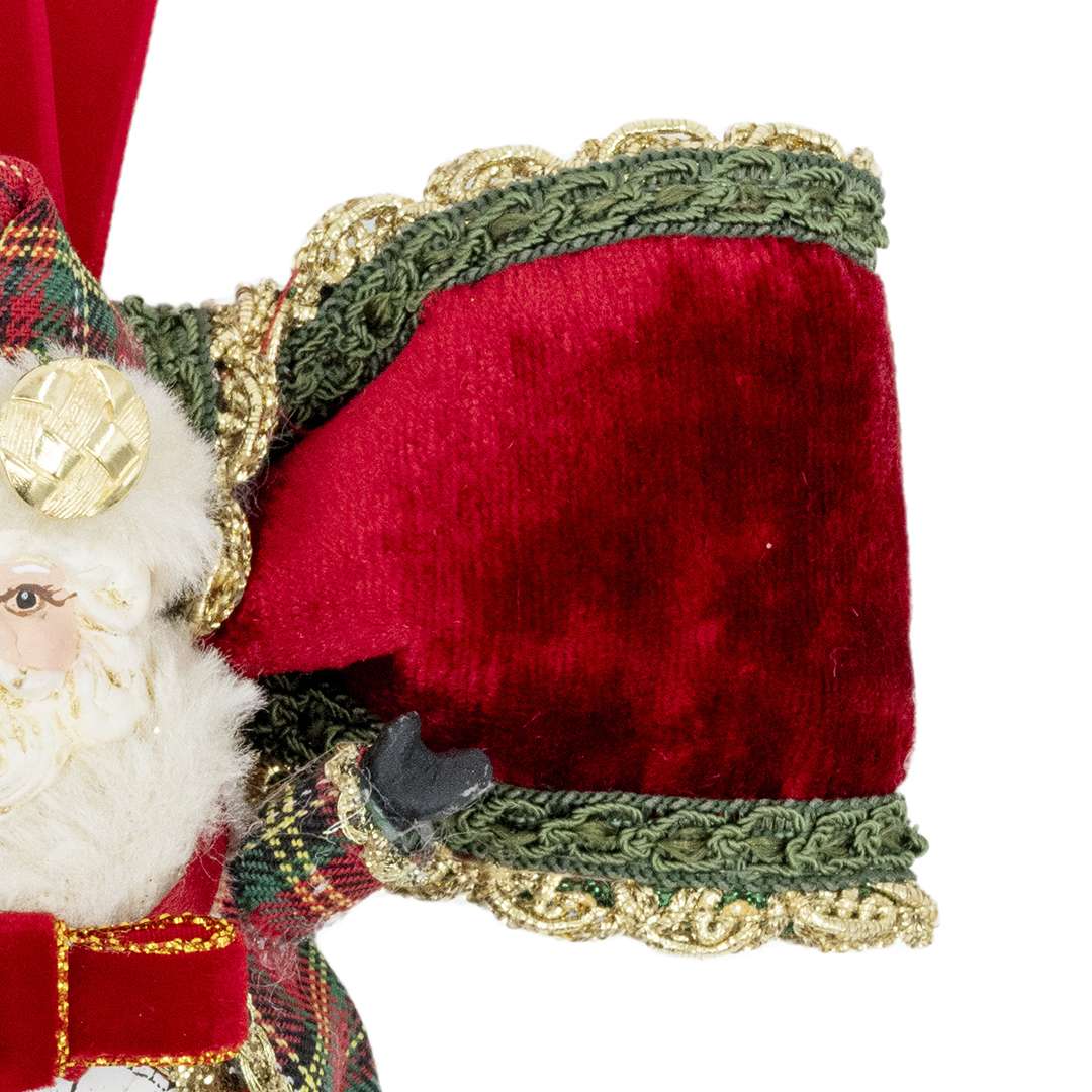 “Babbo Pendente Tartan” H14X15 CM - immagine 3