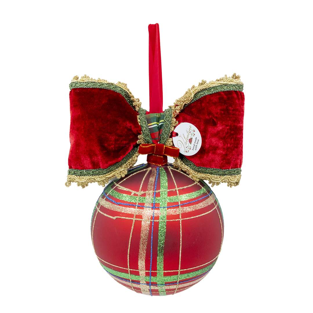 "Sfera Tonda Tartan"H24X20 - immagine 4