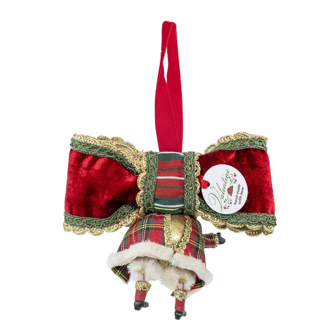 "Babbo Pendente Tartan" H14X15 CM - immagine 4