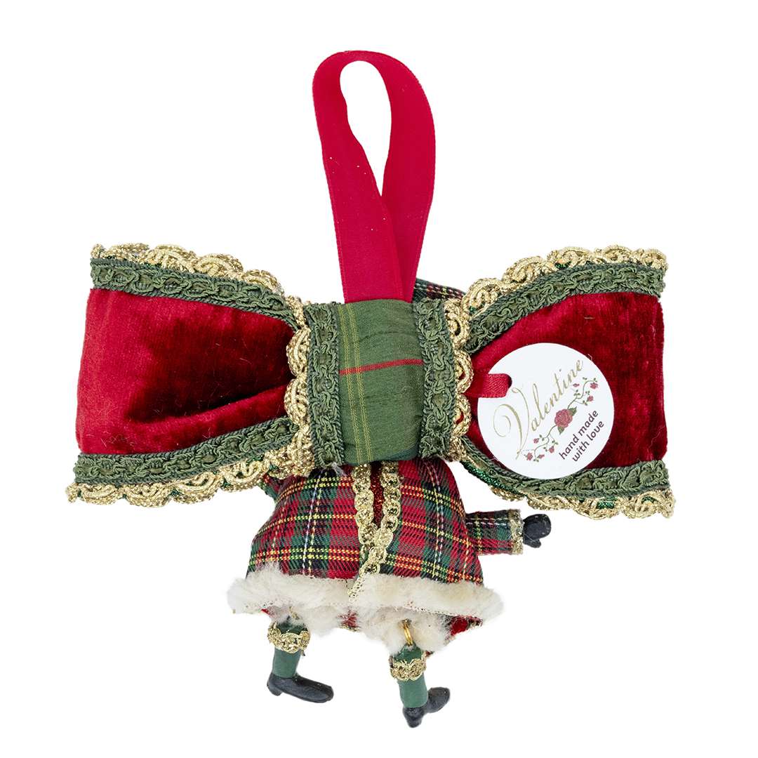 “Babbo Pendente Tartan” H14X15 CM - immagine 4