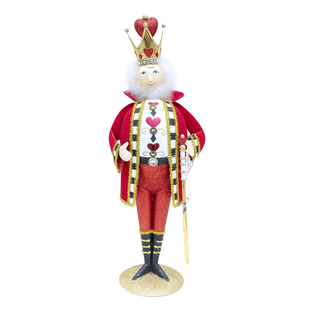 "Re di Cuori in Latta su Base – Collezione Mark Roberts"H60X23 CM