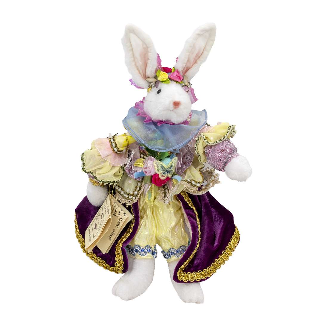 “ Madame Lapin à queue de coton ” H36 cm