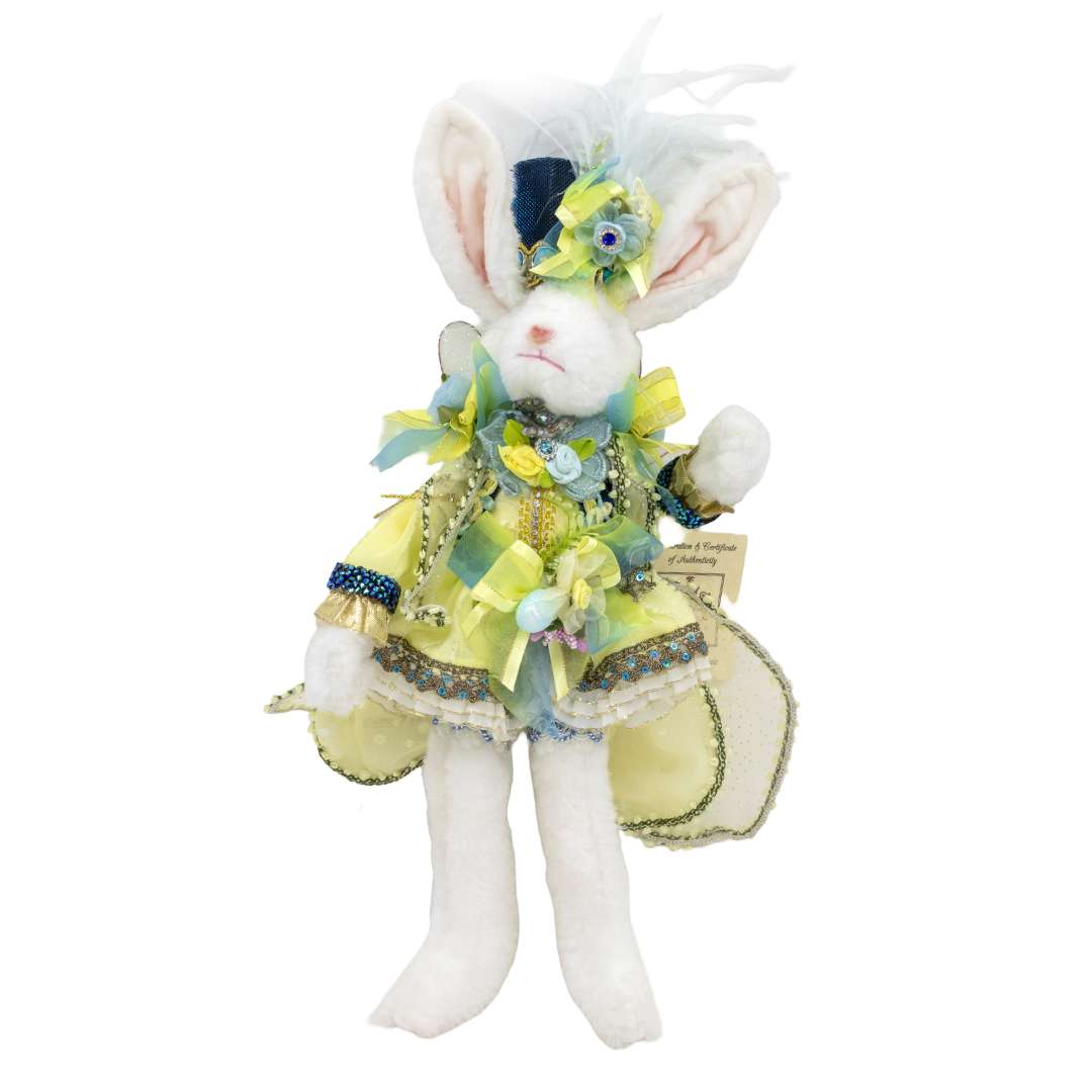 "Signora Coniglio Festive Blu" H36 CM