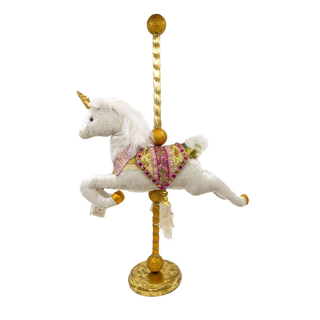 ""Luxury Unicorn Carousel" H78X45 CM
