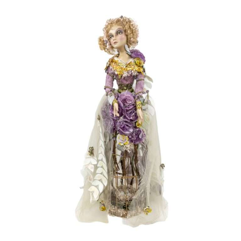 “Spring Goddess of the Enchanted Forest on a Birdcage” H66 D16 CM