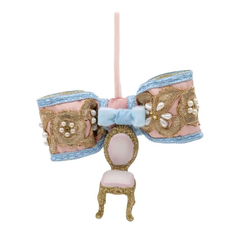 "Fiocco con Poltrona Reale Rosa" H17X16 CM