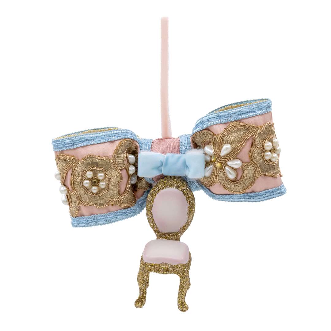 "Fiocco con Poltrona Reale Rosa" H17X16 CM
