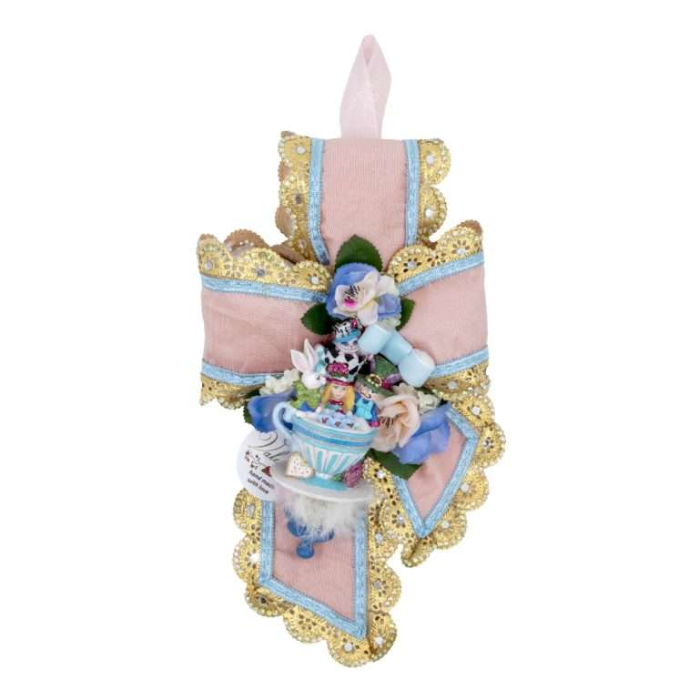 "Fiocco Riccio con Alice in Tazza – Collezione Wonderland"H34X24
