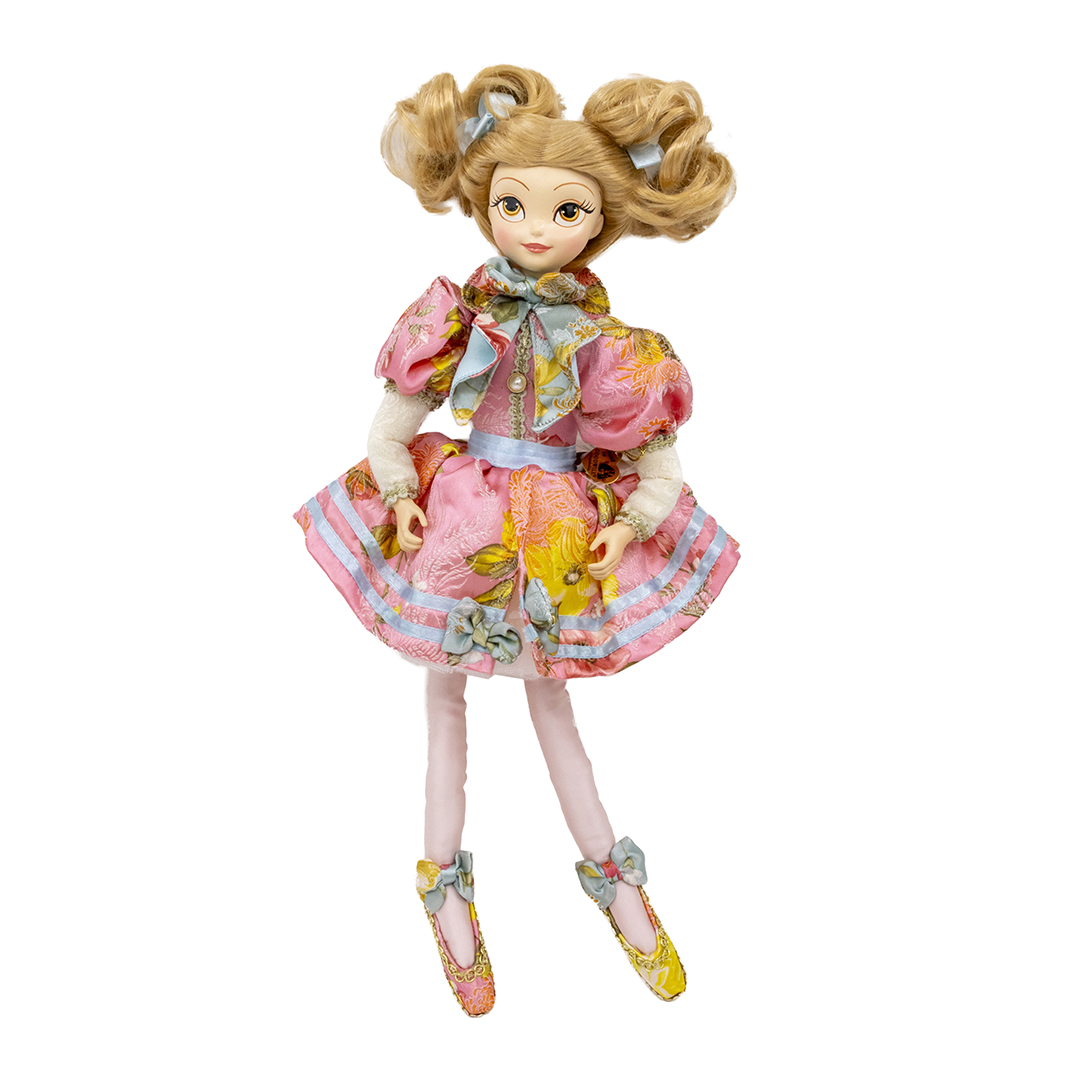 "Poupée rose " Alice au pays des bonbons » H45 cm