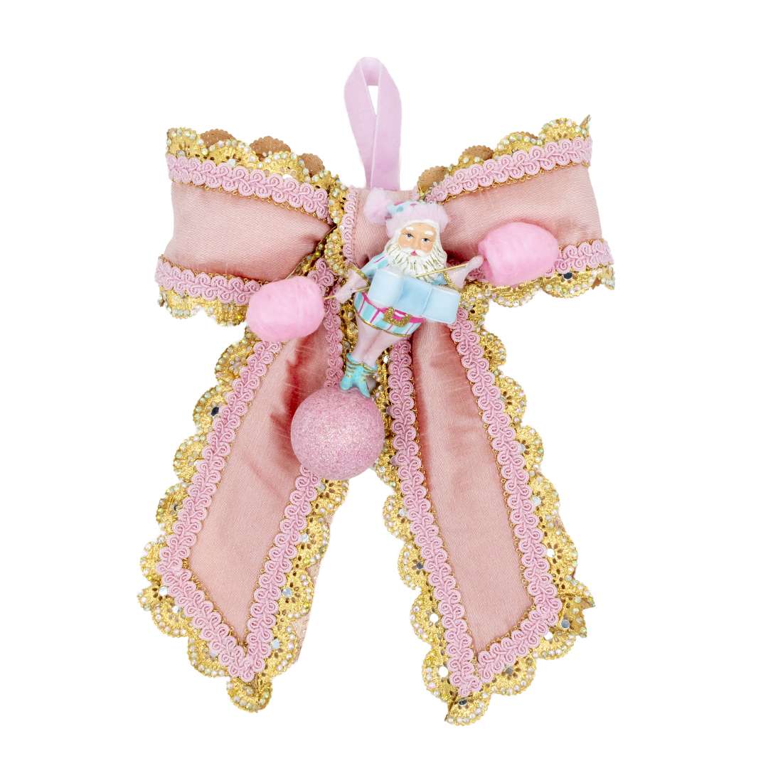 ""Pink Bow with Candy Juggler" H30X24 CM