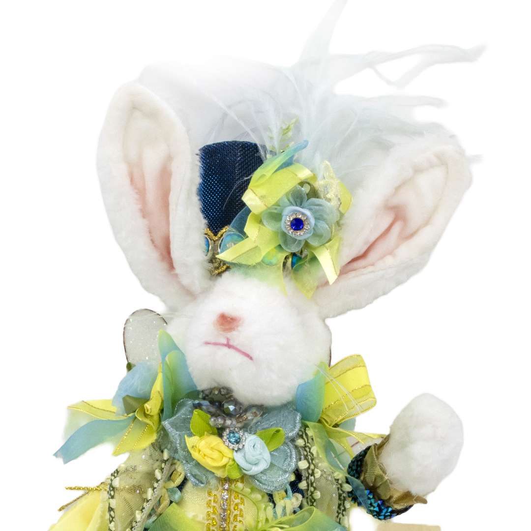 "Signora Coniglio Festive Blu" H36 CM - immagine 2