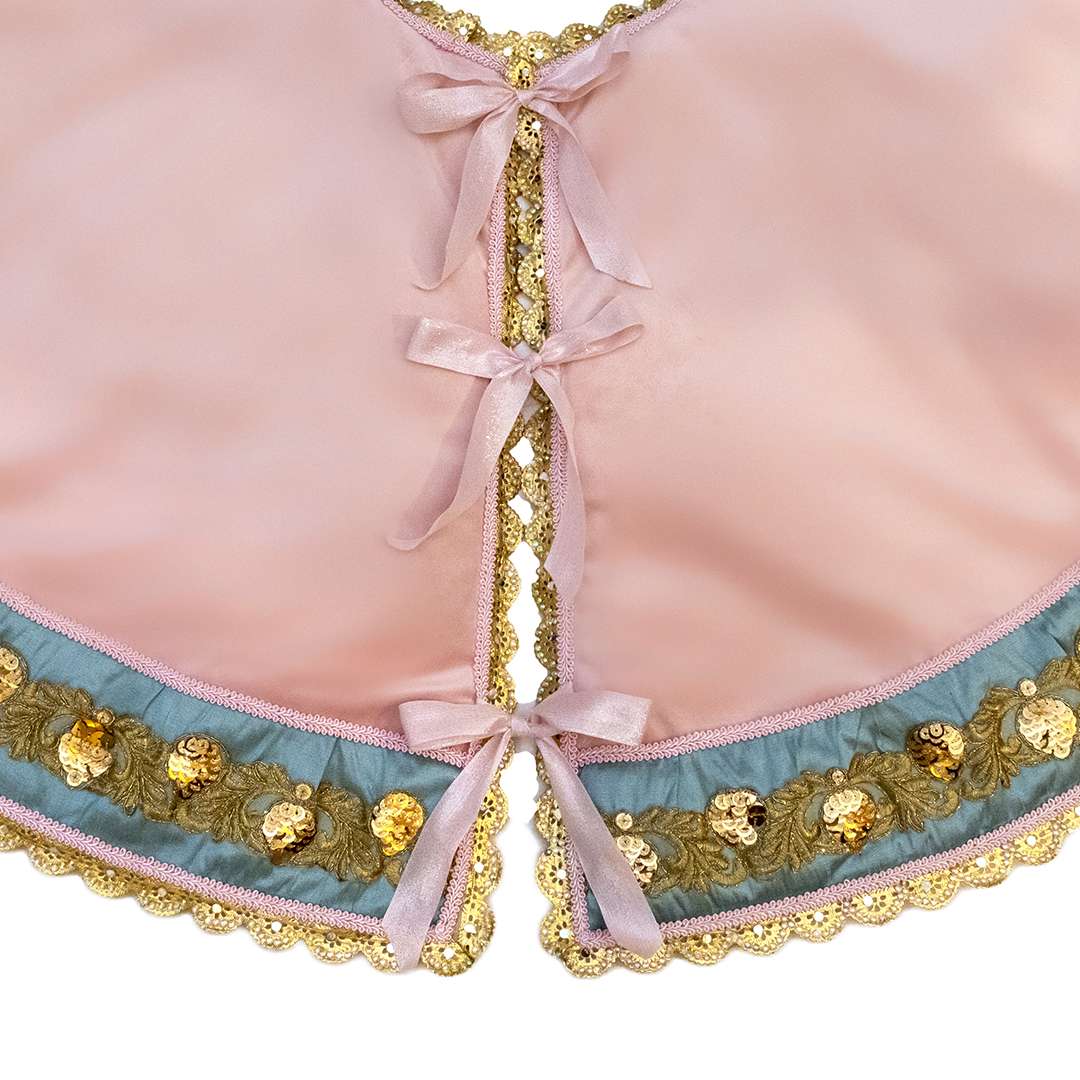 "Tappeto Sotto Albero in Velluto Rosa Collezione Wonderland" D130 - Image 2