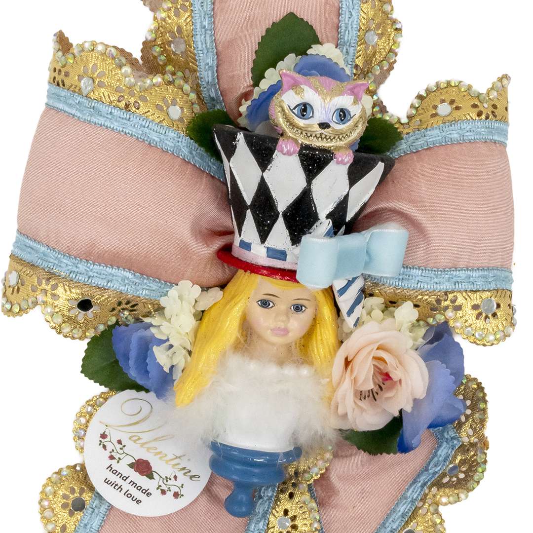 "Fiocco Riccio con Alice – Collezione Wonderland" H34X24 CM - immagine 2