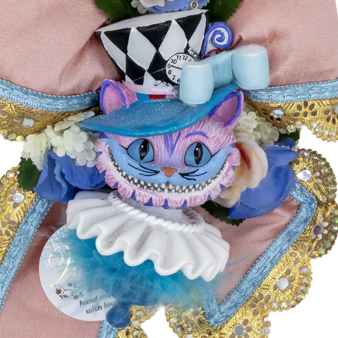 "Fiocco Riccio con Gatto di Alice Collezione Wonderland" H34X24 CM - Image 2