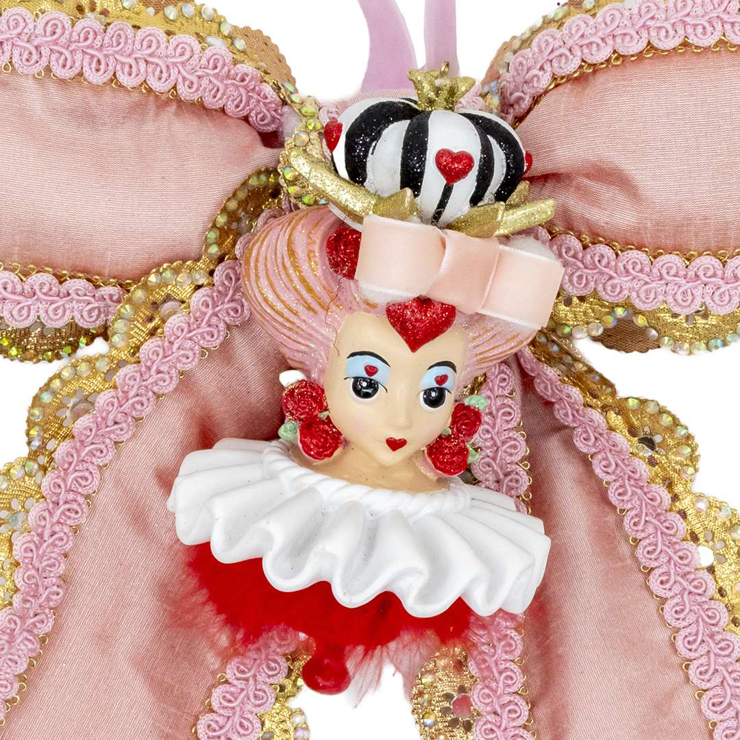 "Fiocco Rosa con Regina di Cuori" H30X24 CM - immagine 2