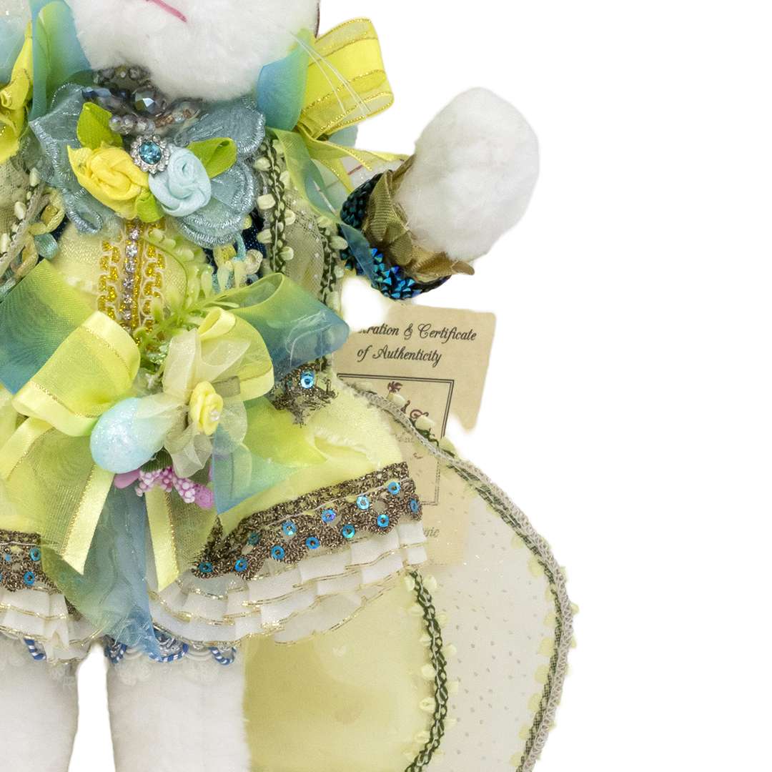 "Signora Coniglio Festive Blu" H36 CM - immagine 3