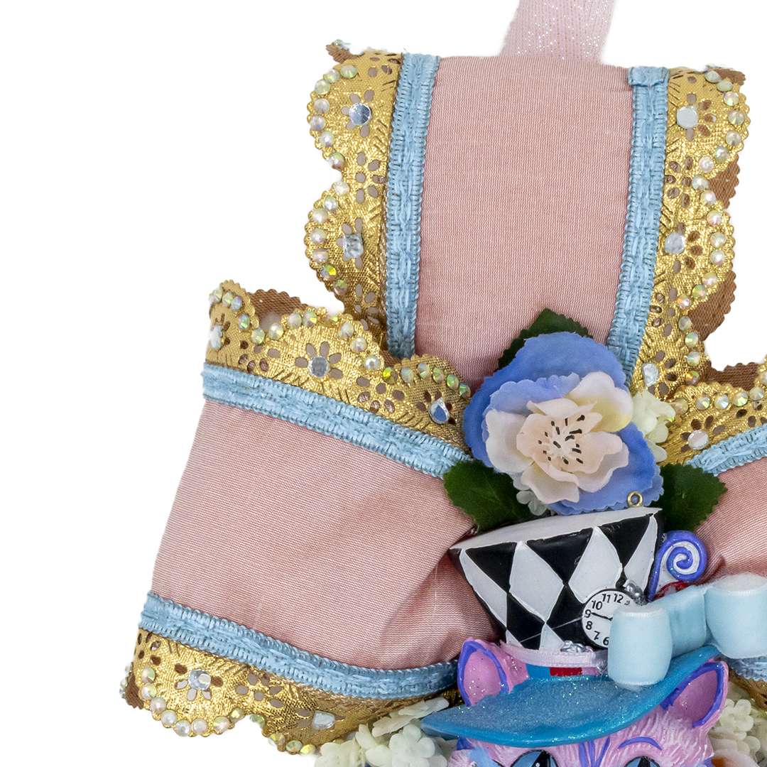 "Fiocco Riccio con Gatto di Alice Collezione Wonderland" H34X24 CM - Image 3