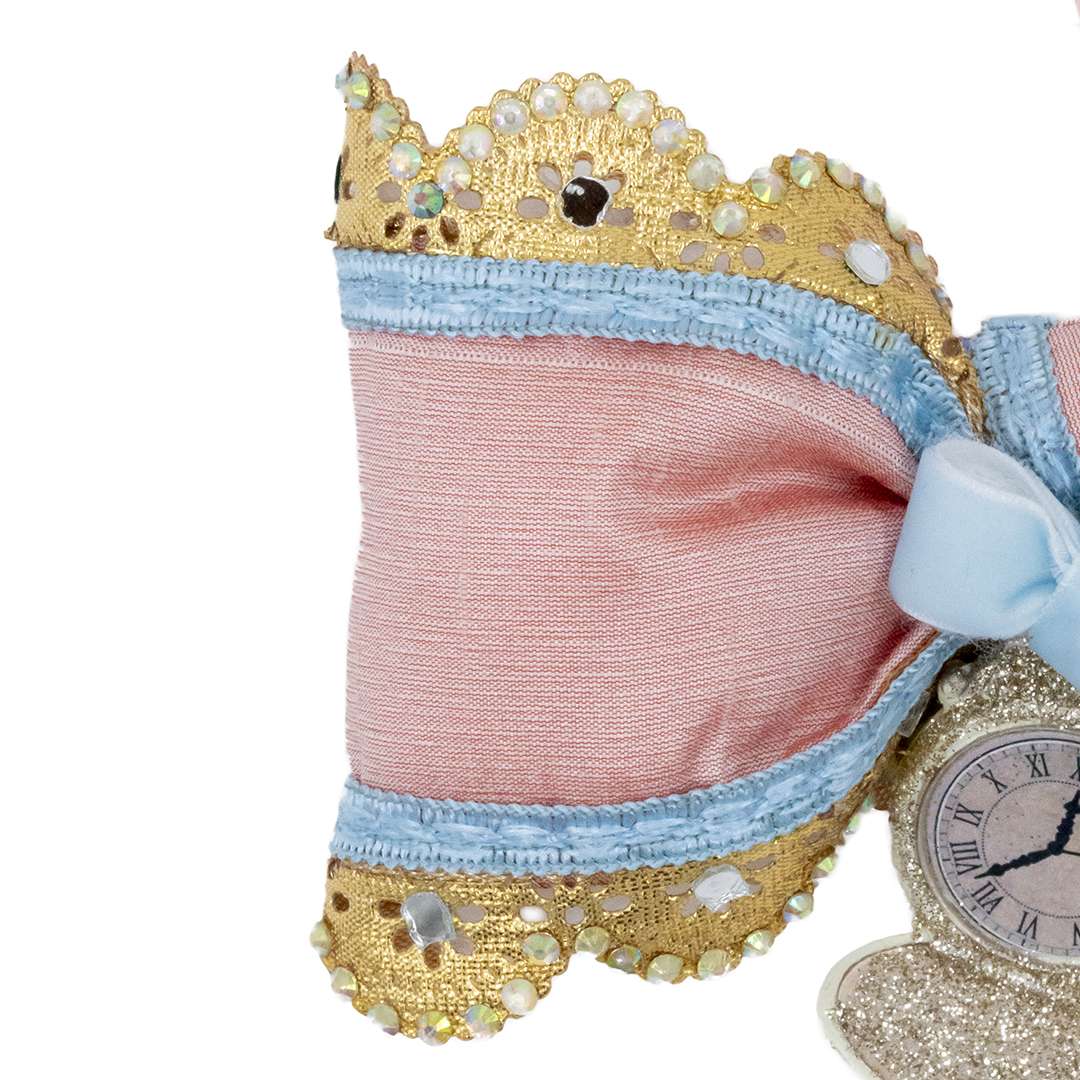 "Fiocco con Orologio Bianconiglio Alice in Wonderland" H10X16 CM - immagine 3