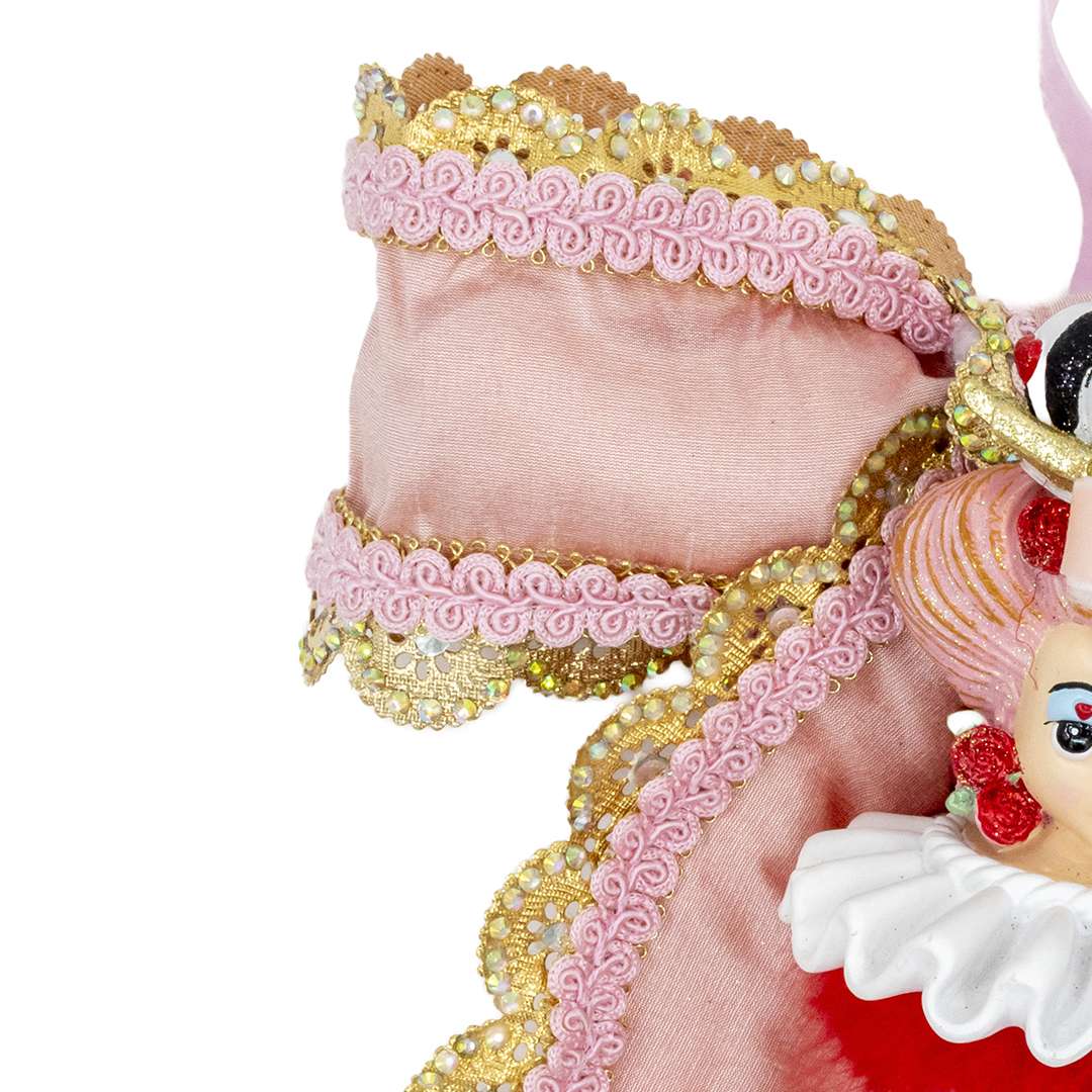 "Fiocco Rosa con Regina di Cuori" H30X24 CM - immagine 3