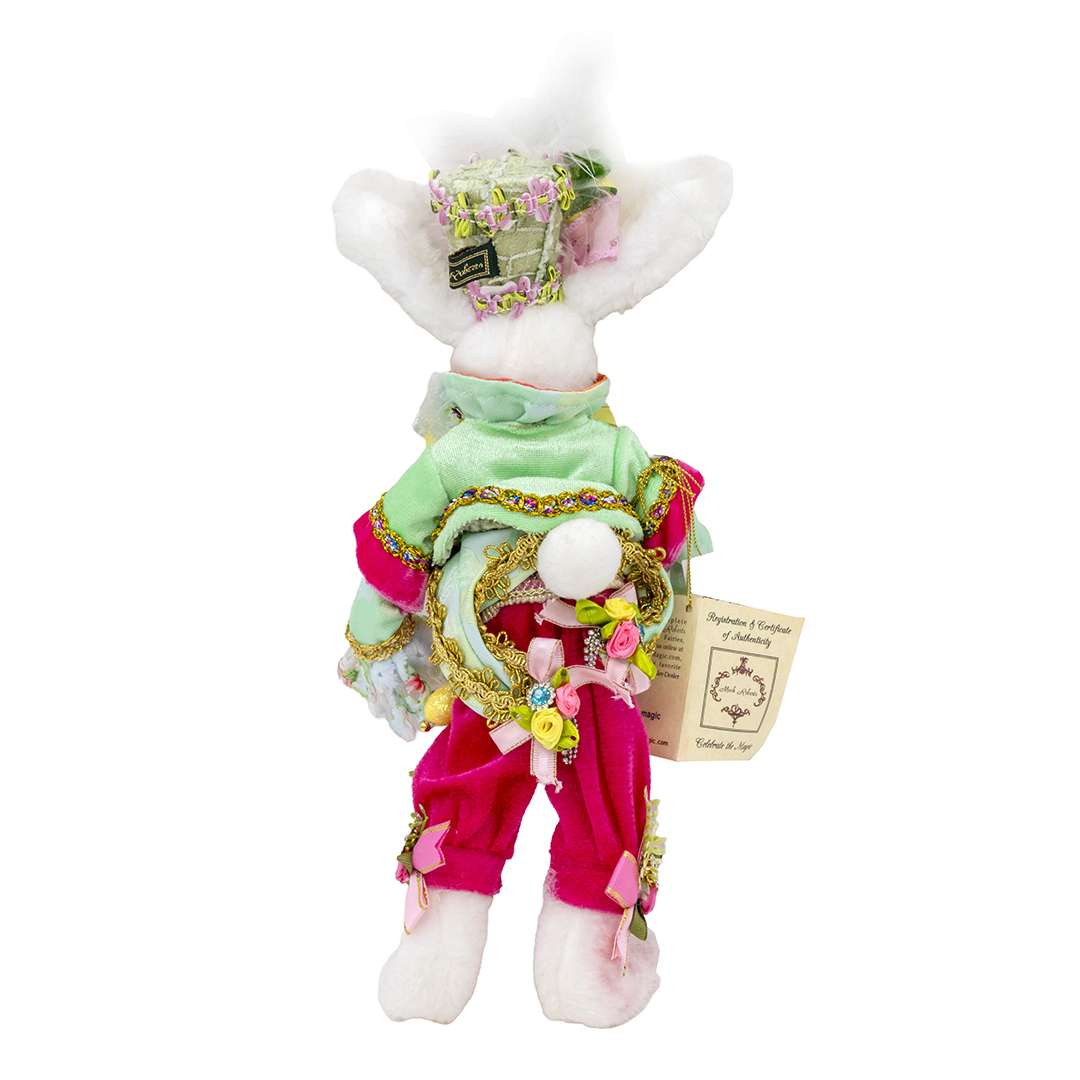 "Coniglio Flowers Pink e Green" H34 CM - immagine 4
