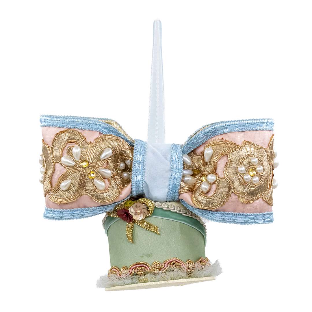 "Fiocco con Tortina Porta Gioie Azzurra" H14X16 CM - immagine 4