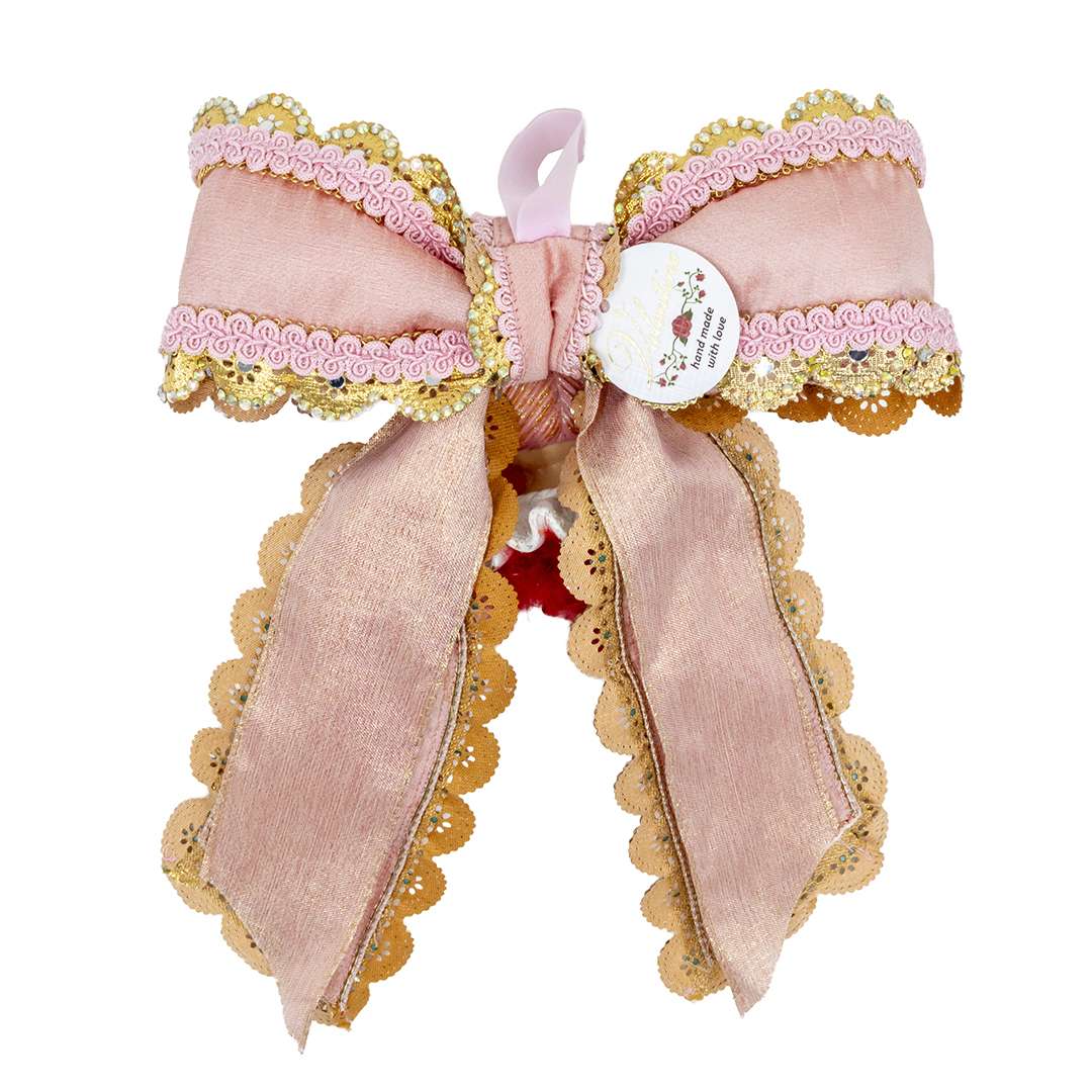 "Fiocco Rosa con Regina di Cuori" H30X24 CM - immagine 4