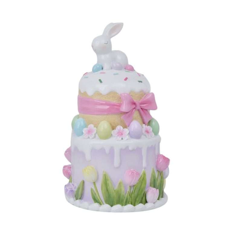 "Coniglio su Torta di Pasqua – Multicolor " H25,5 CM