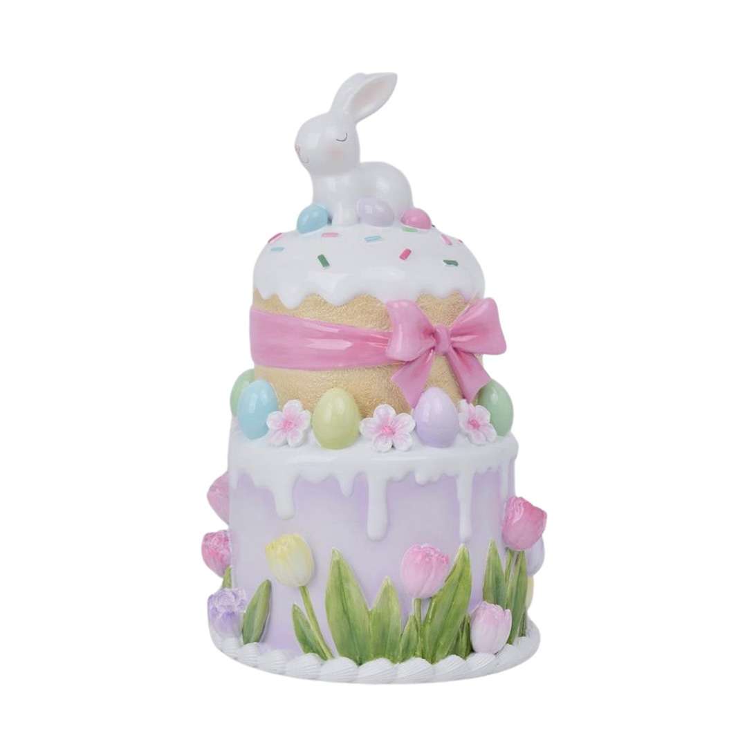 "Coniglio su Torta di Pasqua – Multicolor " H25,5 CM