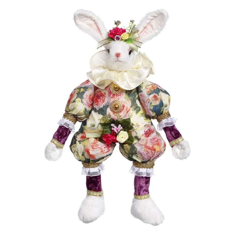 ""Soft Floral Rabbit" H34 CM