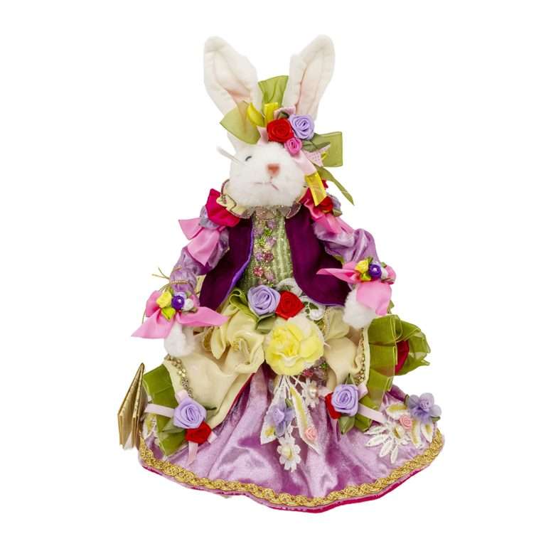 “Mrs. Easter Bunny Pink and Yellow” H 33 CM