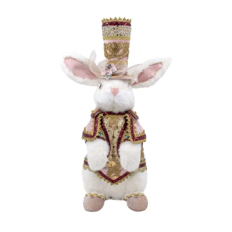 “Coniglio Luxury Alice in Wonderland Stile Valentine Privè” H55X30X35 CM